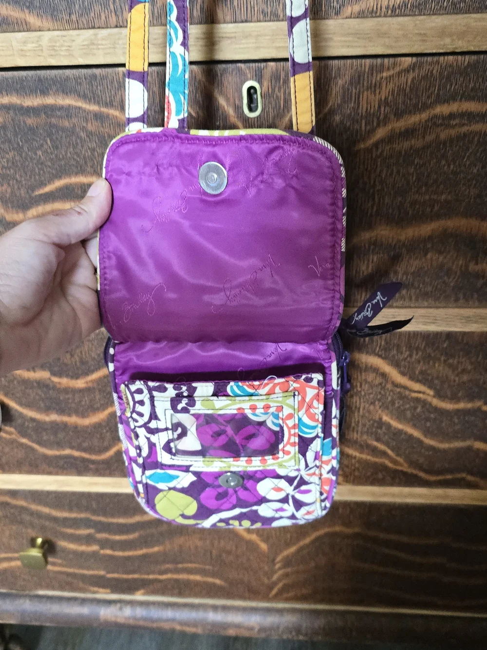Vera Bradley compact quilted